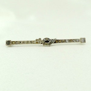 Rare Elegant Shriner Vintage Sterling Silver and Rhinestone Brooch FREE SHIPPING! #SHRINER-BR1