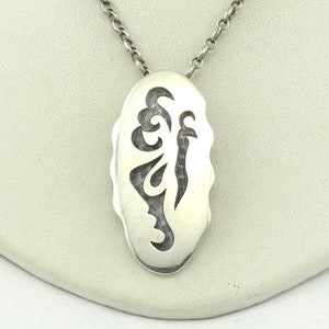 Unique Irene Platero Navajo Handmade High Relief Sterling Silver Pendant FREE SHIPPING 18&quot; Sterling Silver Chain Included! #IP-SPC5