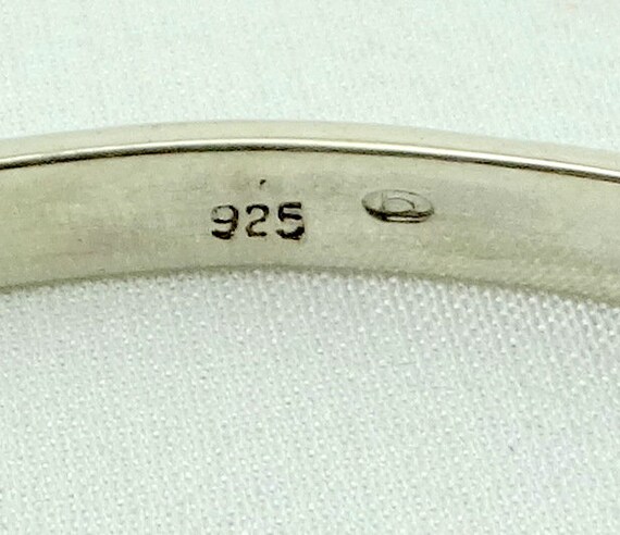 Vintage Repeating Pattern Solid Sterling Silver C… - image 6