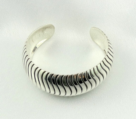 Substantial Snake Belly Pattern Solid Sterling Si… - image 5