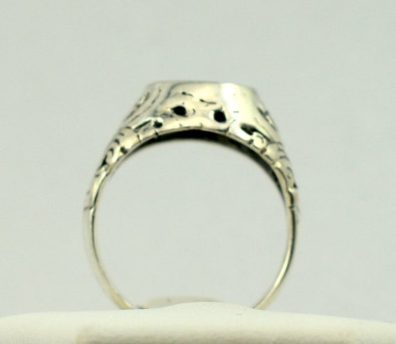 Vintage Decorative Solid Sterling Silver Signet R… - image 6
