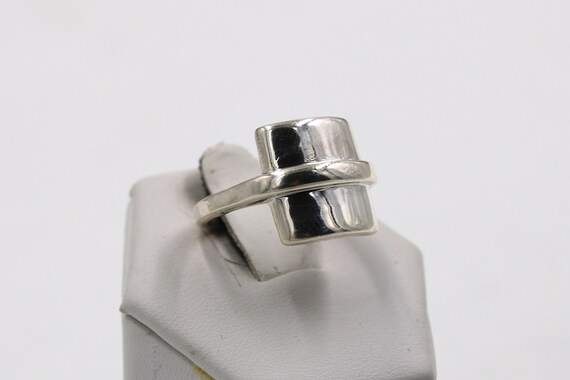 Unique Vintage Solid Sterling Silver Ring Size 6 … - image 3