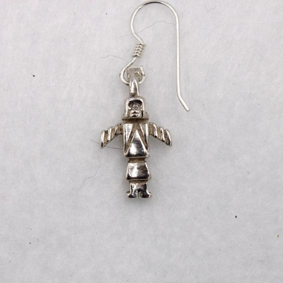 Unique Robot Sterling Silver Dangle Earrings FREE… - image 2
