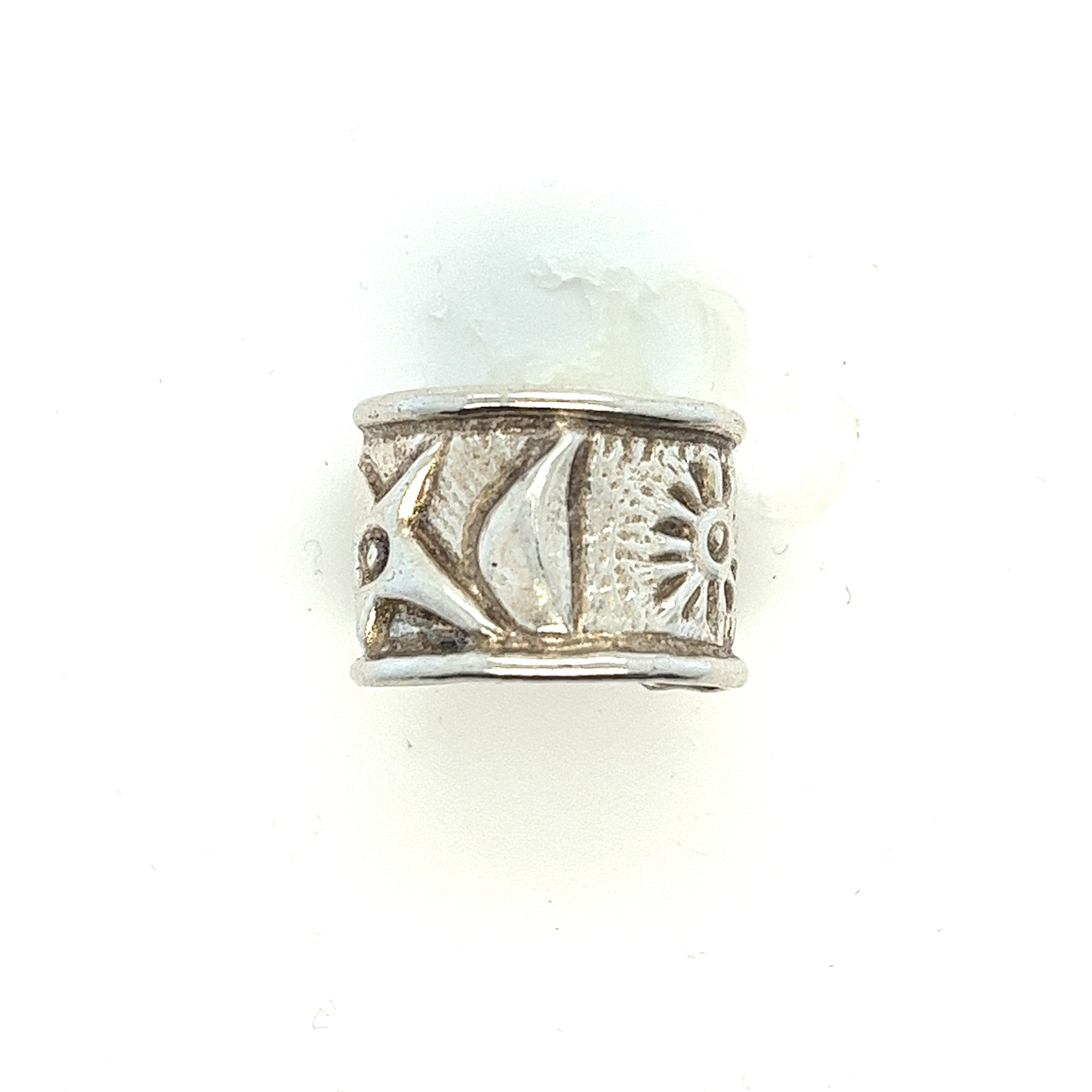 Unique Celestial Hand Made Ring in Sterling Silver Size 6 1