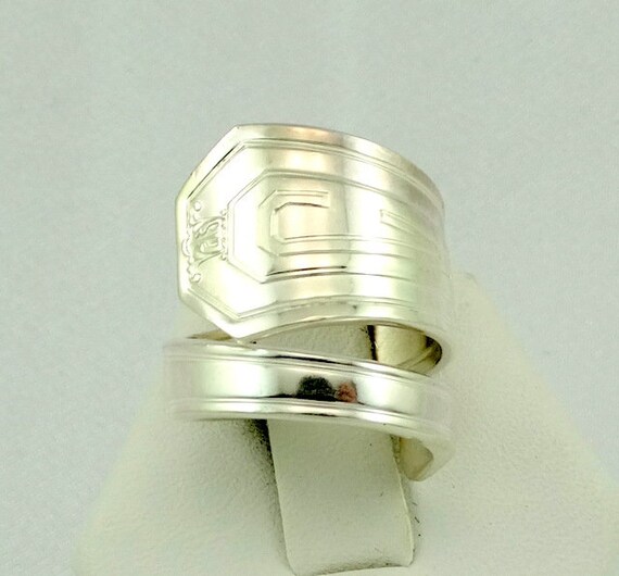 Engraved Initial "C" Real Vintage Hand Made Sterl… - image 2