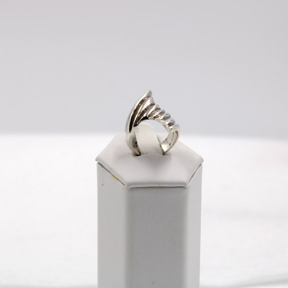 Unique Vintage Designer Sterling Silver Ring Size… - image 2
