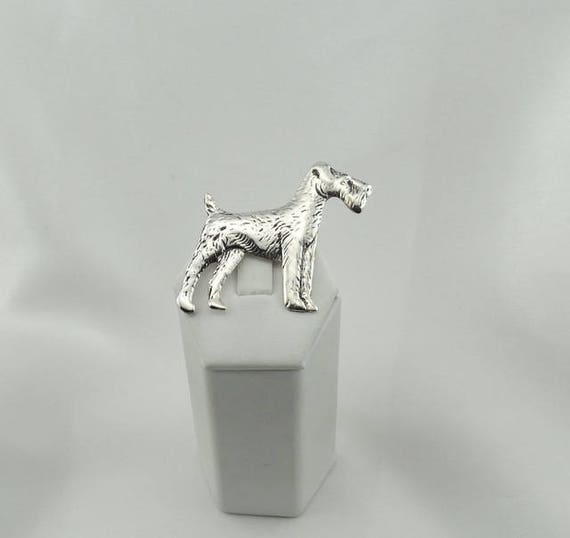 Handsome Vintage Sterling Silver Yorkshire Dog Br… - image 1