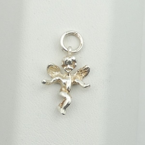 Fascino angelo alato vintage in argento sterling massiccio SPEDIZIONE GRATUITA! #ANGEL-CM1