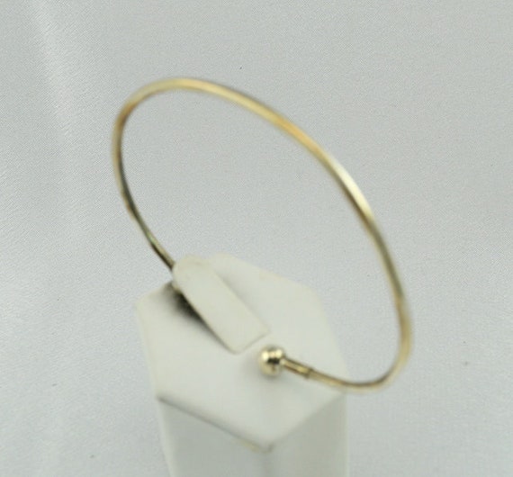 Vintage Simple Solid Sterling Silver Cuff Bracele… - image 1