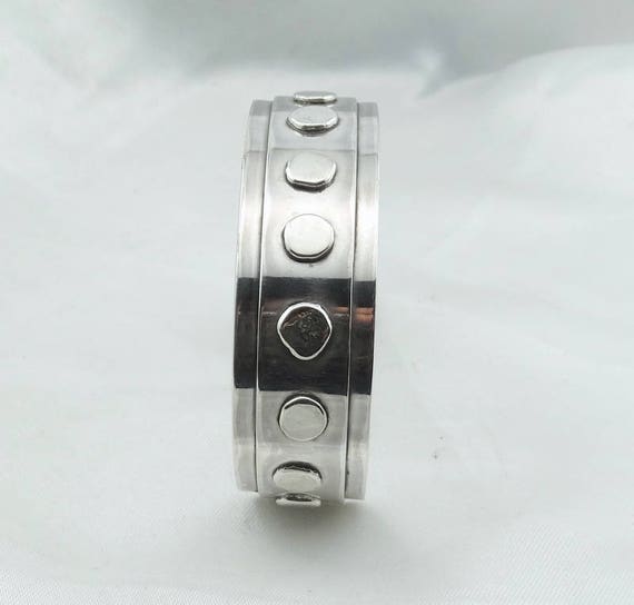 Hallmarked Solid Sterling Silver Geometric Design… - image 4