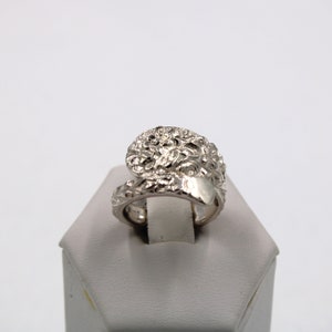 Beautiful Floral Pattern Real Vintage Hand Made Sterling Silver &#39;S Kirk and Son&#39; Spoon Ring Size 5 3/4 FREE SHIPPING! #MAH-F10-SPR5