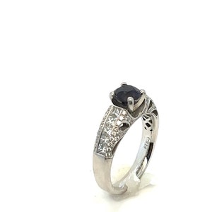 Rare!! 1.5 Carat Natural Alexandrite And Dazzling Diamonds In A Vintage Platinum Ring Size 7 3/4 FREE SHIPPING! #PLTAD-GR9