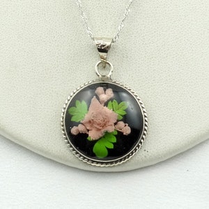 Vibrant Bouquet Handmade Flowers In Epoxy Sterling Silver Pendant FREE SHIPPING! 18: Sterling Silver Chain Included! #FLOWERS-SPC11