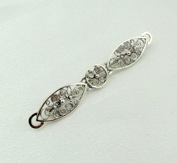 Lovely Delicate Hand Made Sterling Silver Floral … - image 3