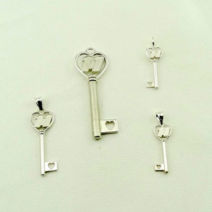 Denny Hamlin 11 NASCAR Sterling Silver &#39;Key&#39; Set of 4 PendantsFREE SHIPPING! #11KEYS-SET1
