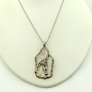 Keep Your Bow and Arrows Close...Sterling Silver Bow, Arrows and Quiver Pendant FREE SHIPPING and 24&quot; Sterling Silver Chain #QUIVER-SPC17