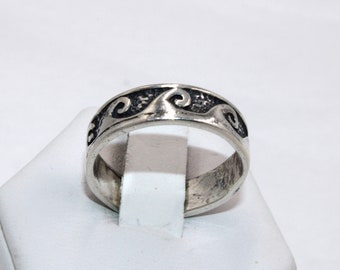 vintage ring silver 925 シルバー　リング Vintage Ring Silver 925 Size 8.5 Weight 5.1 G. - Etsy