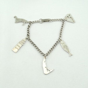 Ocean Theme...Vintage Sterling Silver Charm Bracelet FREE SHIPPING!! #WHALE-LB6