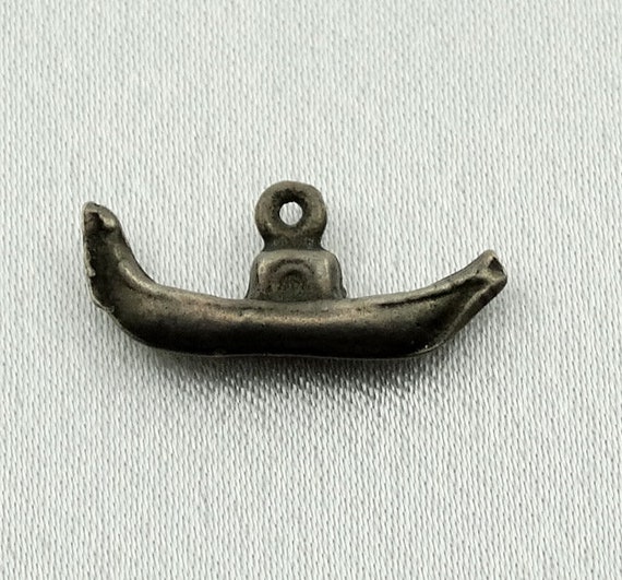 Canoe Vintage Solid Sterling Charm FREE SHIPPING!… - image 4