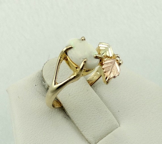 Lovely 10K Black Hills Yellow and Rose Gold Ring … - image 3