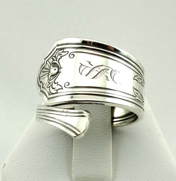 Hand Engraved 'S' Initial Real Vintage Sterling Si