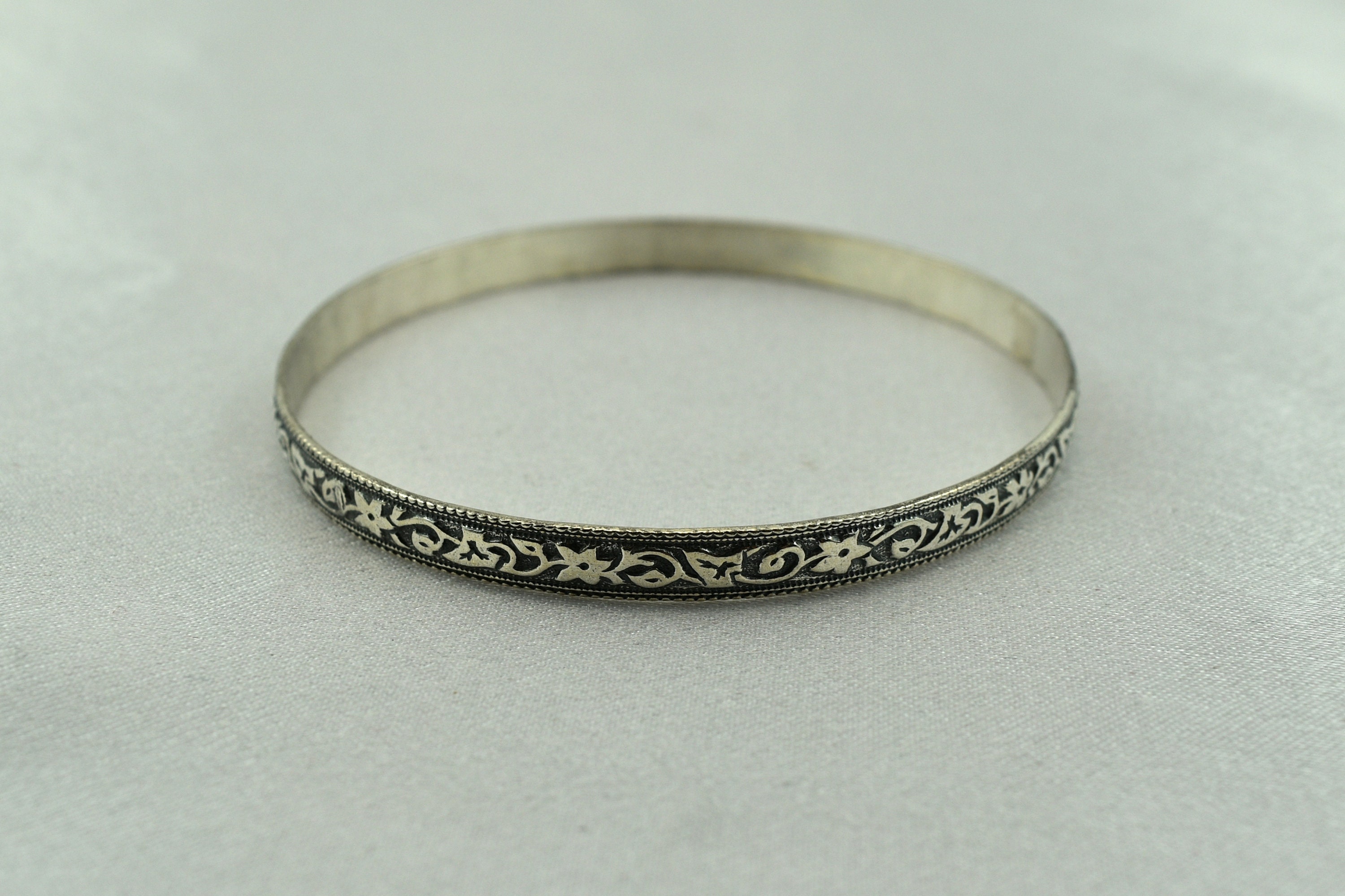 Lovely Dane Craft Sterling Silver Vintage Floral Pattern