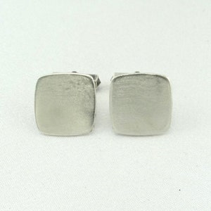 Vintage Unengraved Sterling Silver Cufflinks Ready For Your Initials! FREE SHIPPING #JP-CL1
