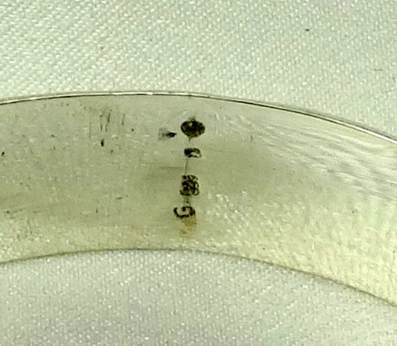 Repeating Leaf Pattern Bangle Bracelet In Solid S… - image 5