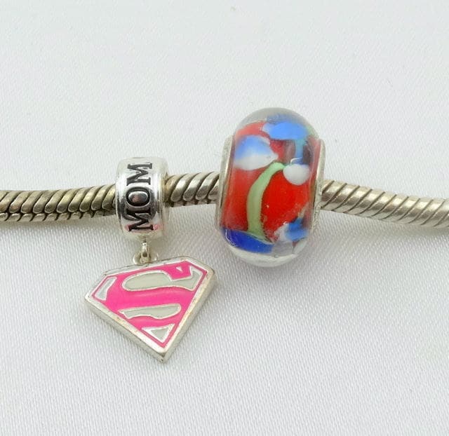 Pandora superman charm sale
