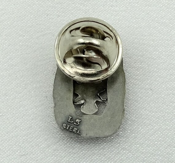 Vintage 25 Year Veteran Sterling Silver Lapel Pin FRE… Gem