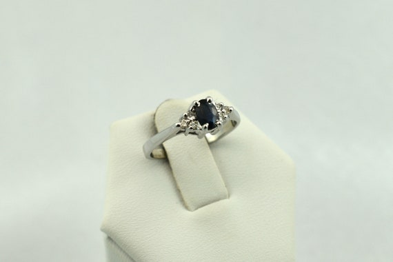 Dazzling Natural Sapphire and Diamond Ring in 14K… - image 3