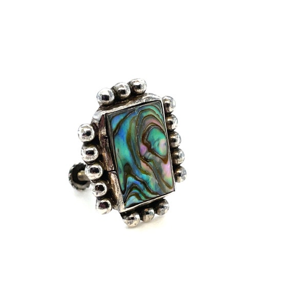 Elegant Rectangular Abalone No-pierce Earrings Wi… - image 6