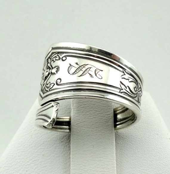 Hand Engraved 'S' Initial Real Vintage Sterling S… - image 1