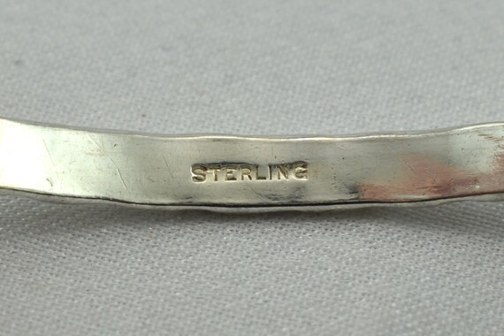 Unique Vintage Thin Twist Pattern Solid Sterling … - image 6