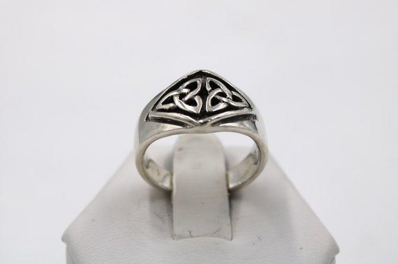 Vintage Celtic Knot Design Solid Sterling Silver … - image 2