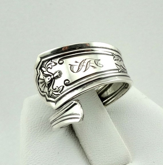 Hand Engraved 'S' Initial Real Vintage Sterling S… - image 3