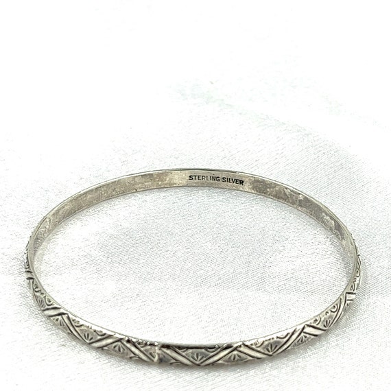 Gorgeous Pattern Vintage Engraved Sterling Silver… - image 4