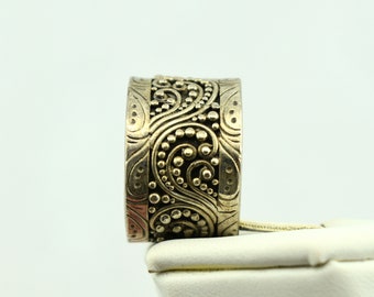 WADES SILVER SHOP RENO ペイズリー柄 米国 ヴィンテージ VTG Sterling - WADES SILVER SHOP RENO Filigree Knuckle Ring