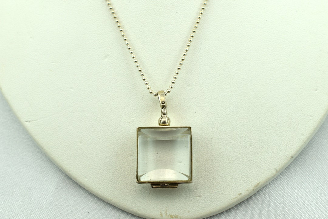 Unique Vintage Sterling Silver Glass for Picture or Flower