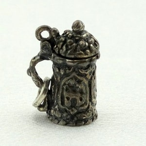 Antique Beer Stein Vintage Sterling Silver Charm FREE SHIPPING!  #STEI-CM20