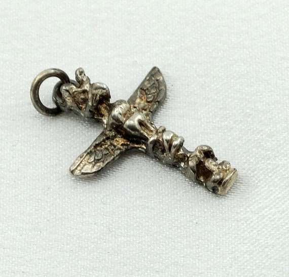 Totem Pole Vintage Solid Sterling Charm FREE SHIP… - image 3