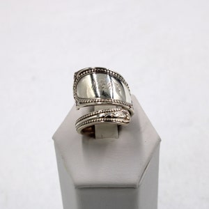 Echter Silber Ring mit Gravur &quot;1911&quot; Sterling Silber Löffel Ring Größe 8 KOSTENLOSER VERSAND! #1911-C3-SPR6
