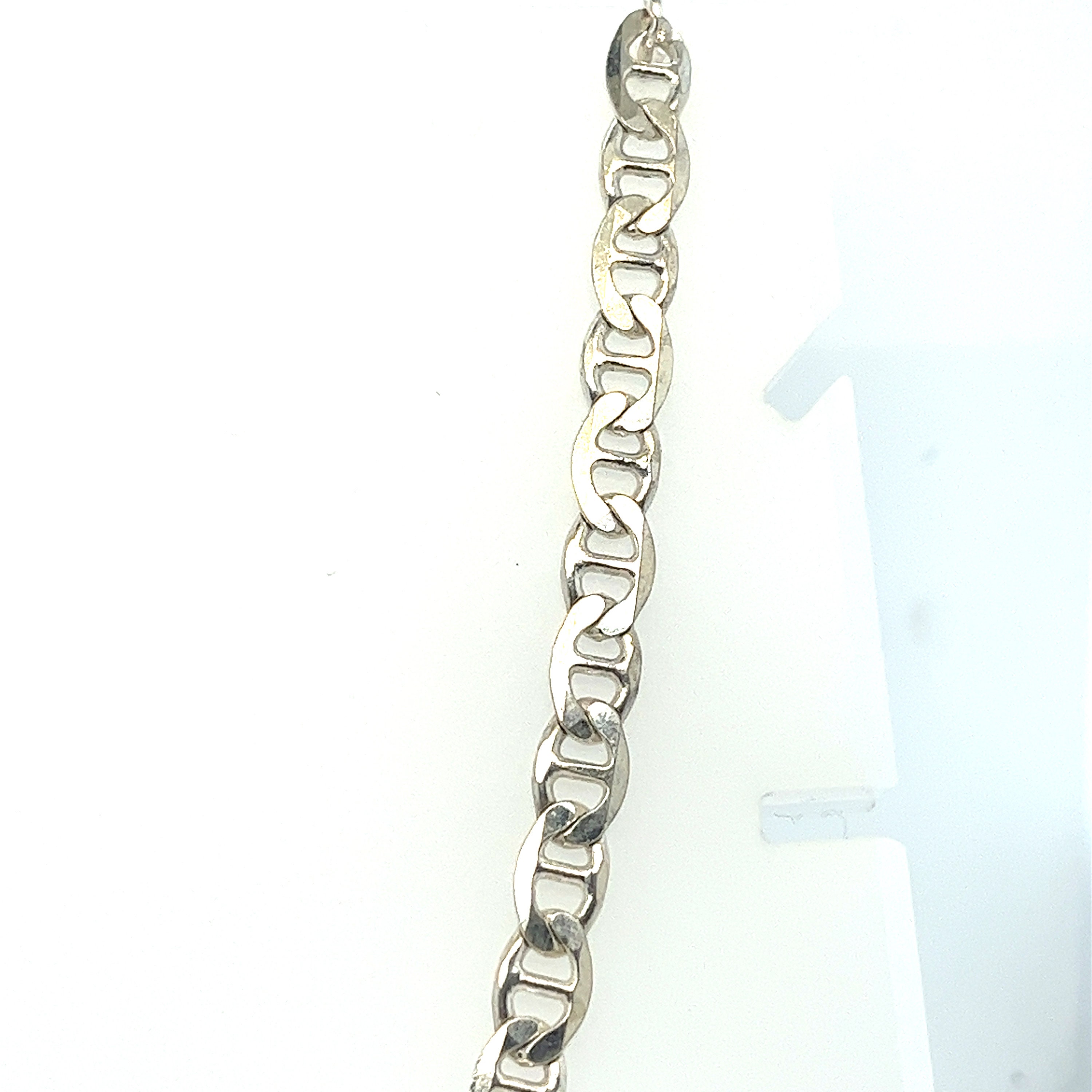 Nice Solid Vintage Sterling Silver Flat Anchor Link 18 Inch Nice Solid Vintage Sterling Silver Flat Anchor Link 18 Inch
