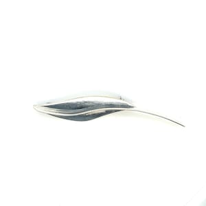 Simple Hand Made Leaf Sterling Silver Brooch FREE SHIPPING! #SILEAF-BR8