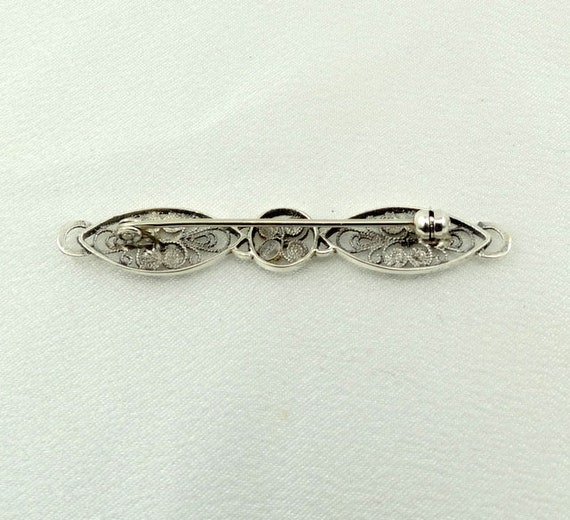 Lovely Delicate Hand Made Sterling Silver Floral … - image 5