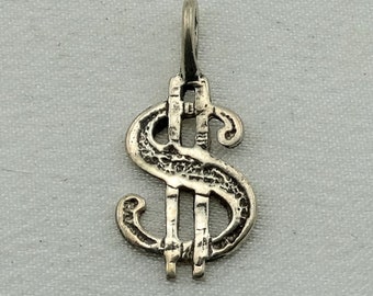 Money Vintage Sterling Silver Charm FREE SHIPPING!   #MONE-CM17