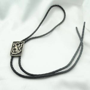 Unique Picasso Style Abstract Sterling Silver Bolo Tie FREE SHIPPING! New Braided Leather Cord. #ABSTRACT-UV1