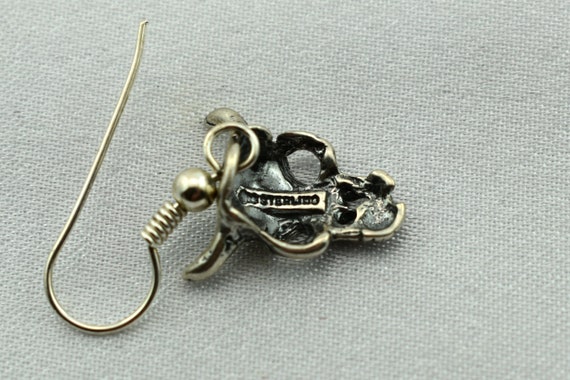 Unique Southwest Vintage Sterling Silver Bull Cow… - image 9