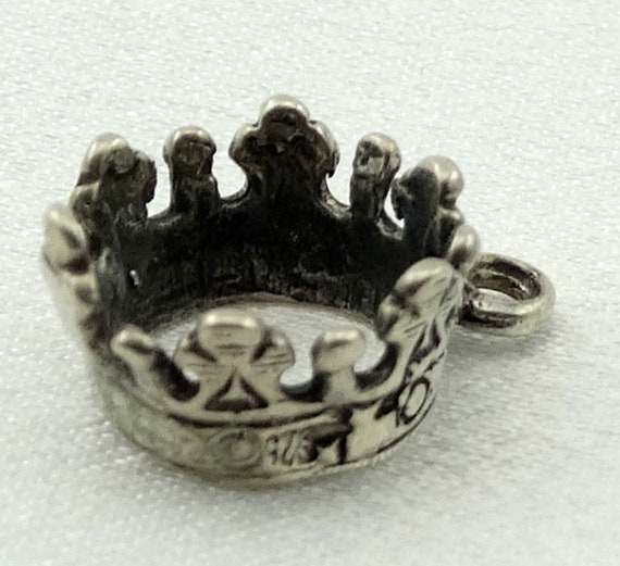 Crown Vintage Solid Sterling Charm FREE SHIPPING!… - image 3