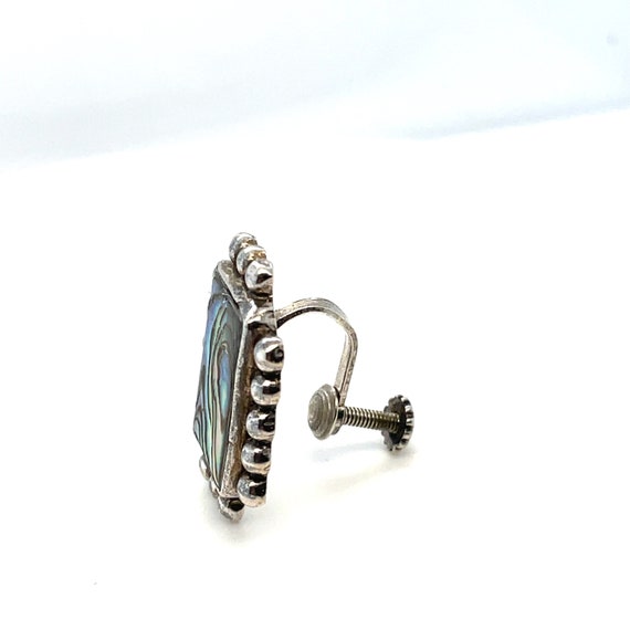 Elegant Rectangular Abalone No-pierce Earrings Wi… - image 9